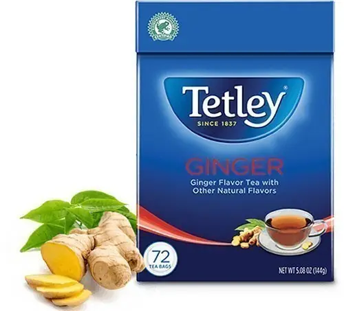 Tetley Ginger Tea Bags (72 Tea Bags sachets)