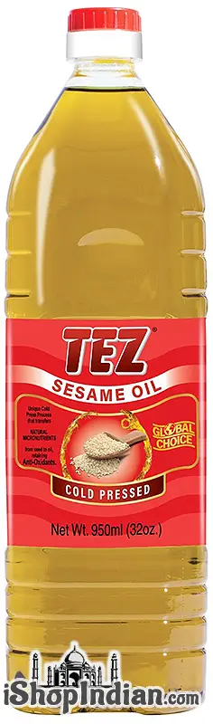 Tez Cold-Pressed Sesame Oil - 32 oz (Cooking Oils & Ghee)
