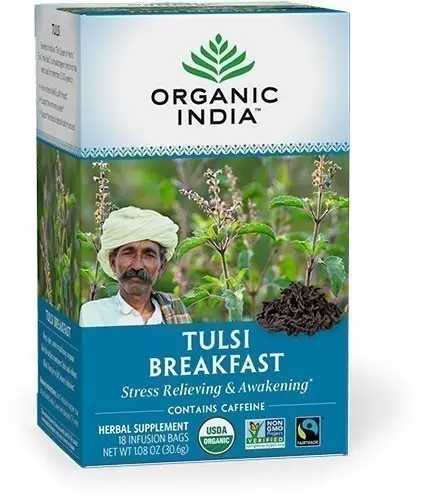 Organic India Tulsi Breakfast Tea (18 tea bags)