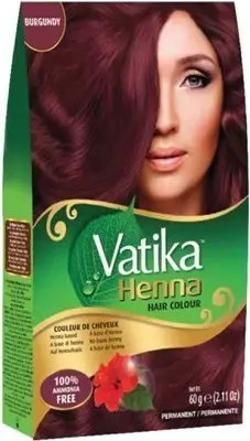 Vatika Henna Hair Colors - Burgundy (60 gm box)