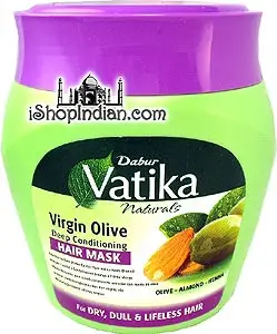 Dabur Vatika Deep Conditioning Hair Mask - Virgin Olive & Almond (500 gm jar)