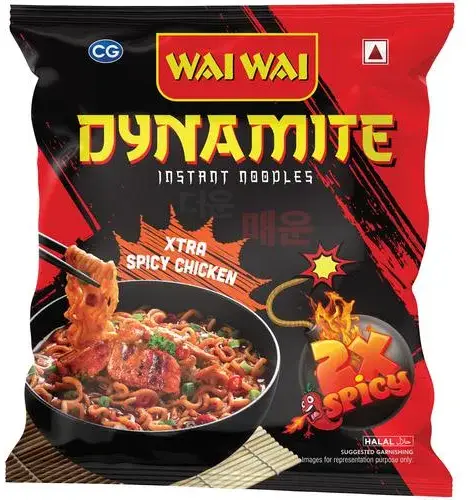 Wai Wai Dynamite - Xtra Spicy Chicken Instant Noodles - 2X Spicy (Instant Foods)