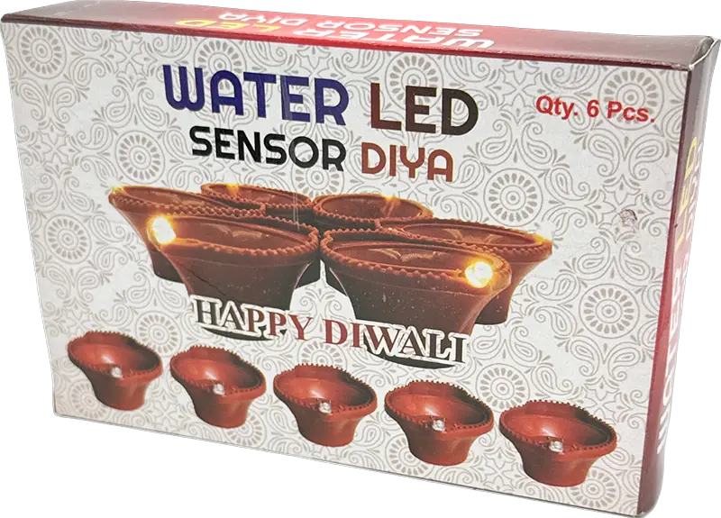 Magic LED Water Sensor Diya - 6 pack (6 diya set)